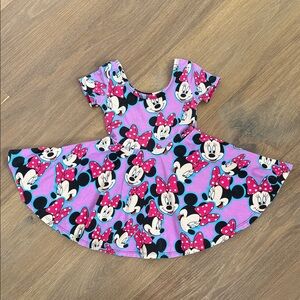 Wild Rich Kids twirl dress. Minnie faces